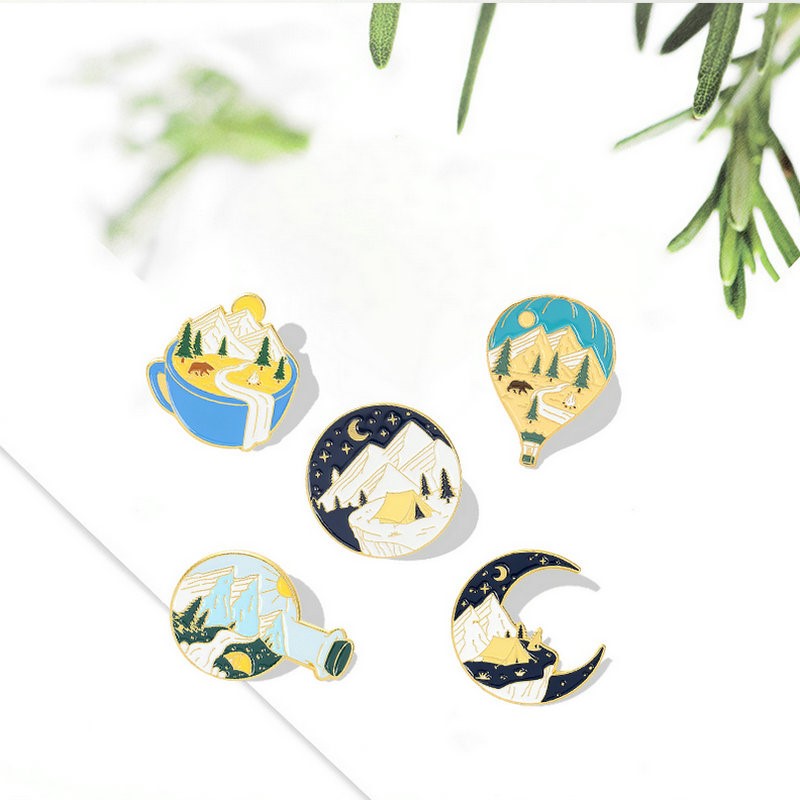 Outdoor Adventure For Kids - Camping Abenteuer Emaille Pins Benutzerdefinierte Im