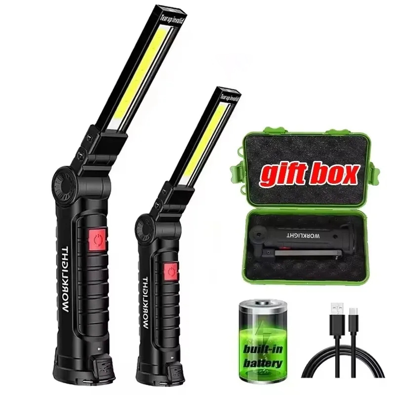 Outdoor Adventurer - Tragbare Handtaschenlampe USB Wiederaufladbare LED-Arbeitsleuchte 5