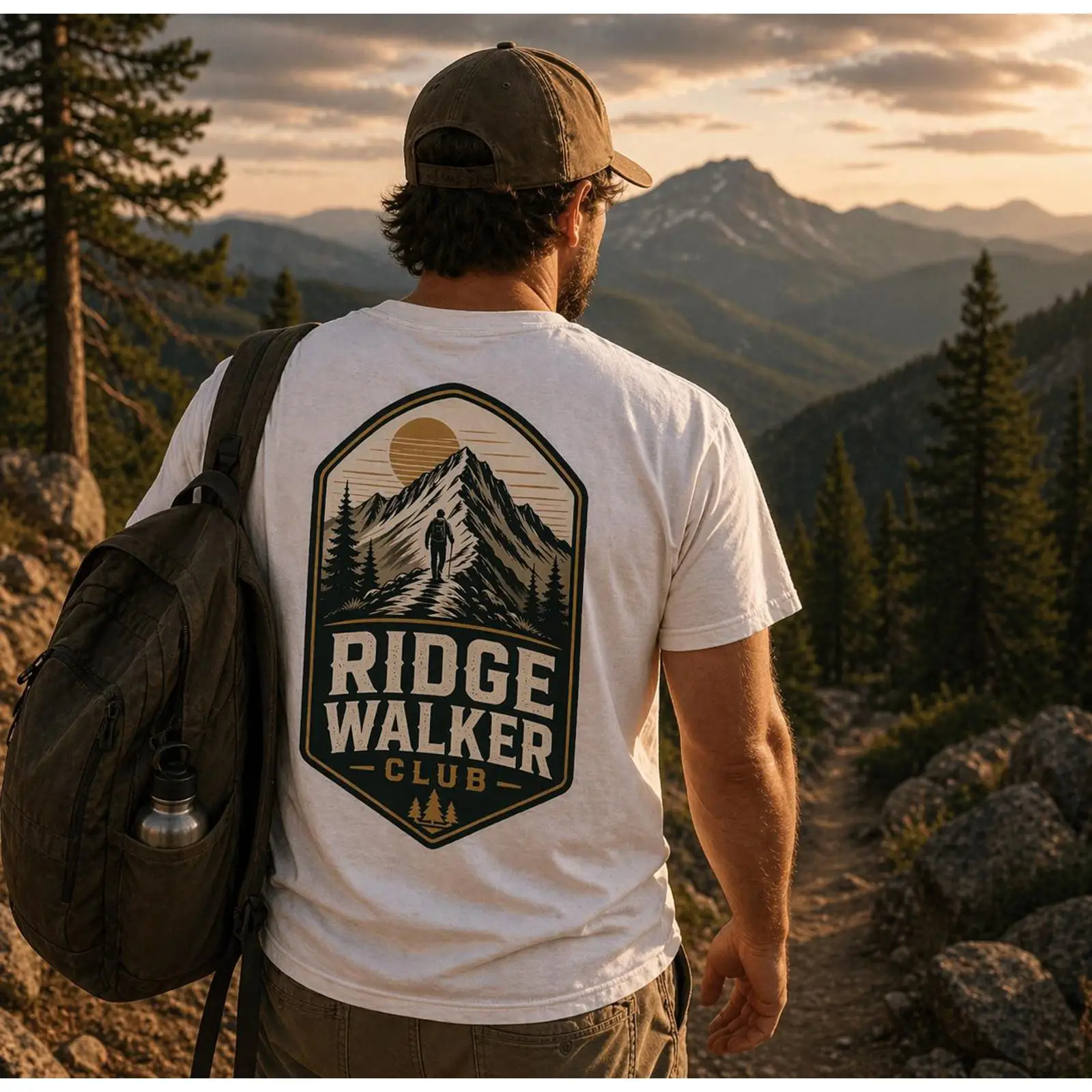 Outdoor Adventure Club - Ridge Walker Club T-Shirt Wandern Berg
