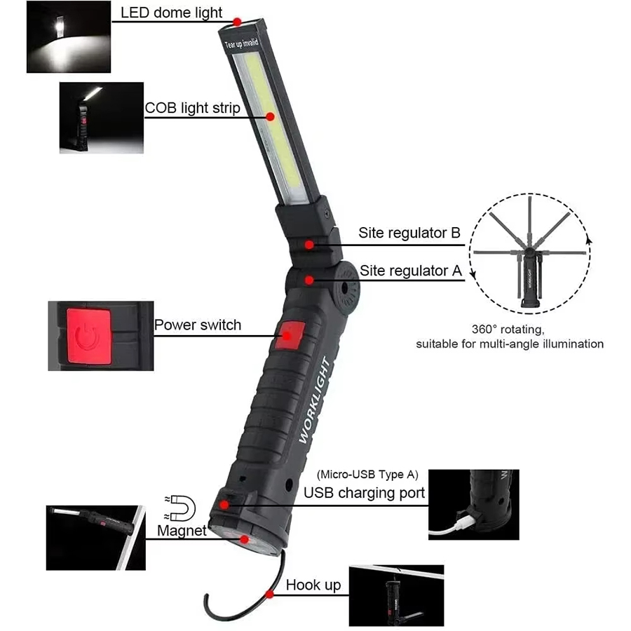 Tragbare LED-Taschenlampe mit  – Outdoor Adventurer Bewertung und Preis