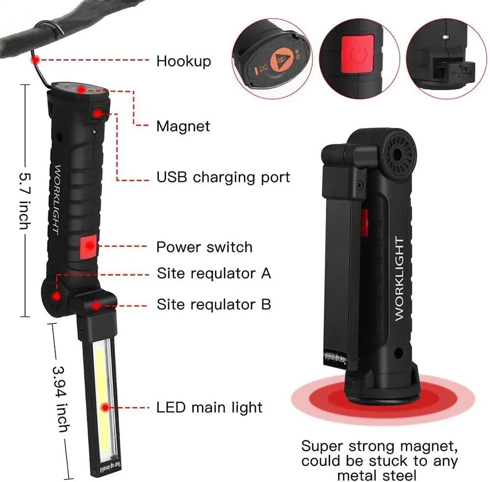 Tragbare COB-LED-Taschenlampe, – Outdoor Adventurer Bewertung und Preis