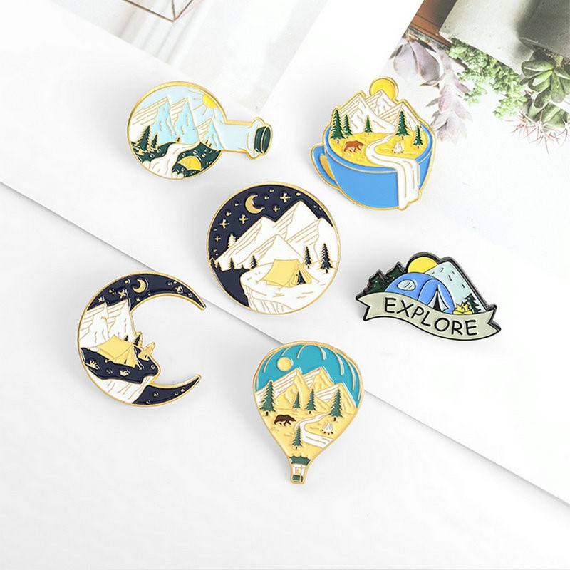 Camping Abenteuer Emaille Pins – Outdoor Adventure For Kids Bewertung und Preis